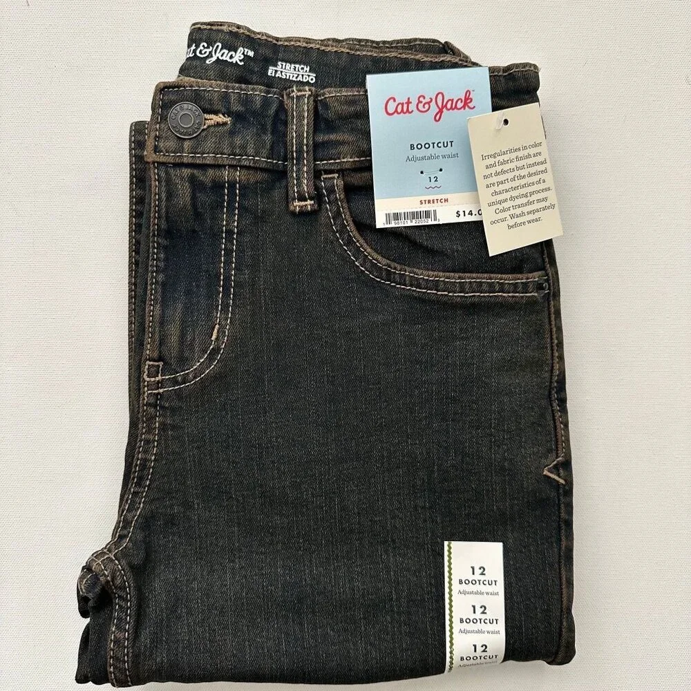 Cat & Jack Boys Bootcut Jeans Size 12